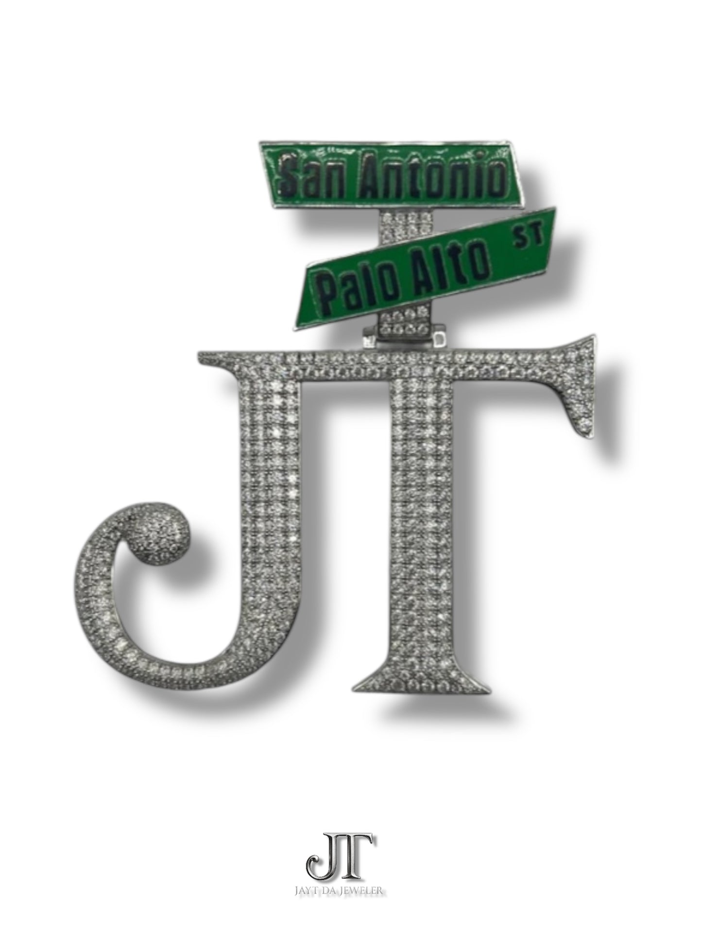 3” JT Street Sign Pendant