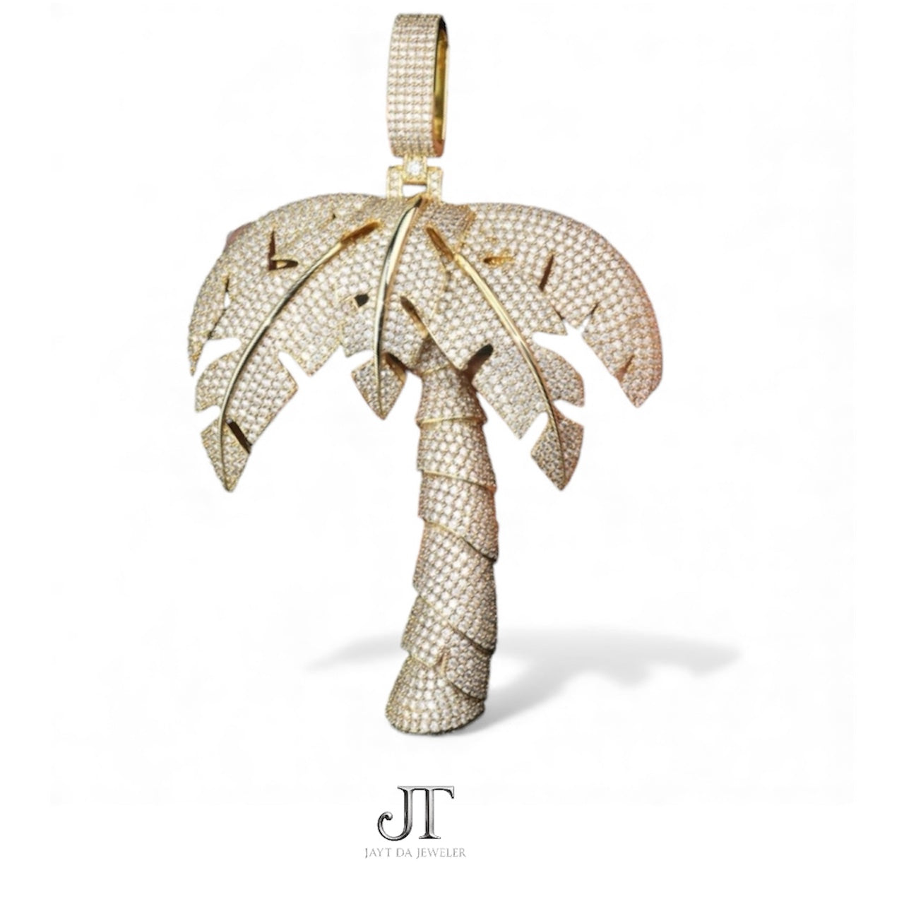 5” VVS1 3D Palm Tree Pendant
