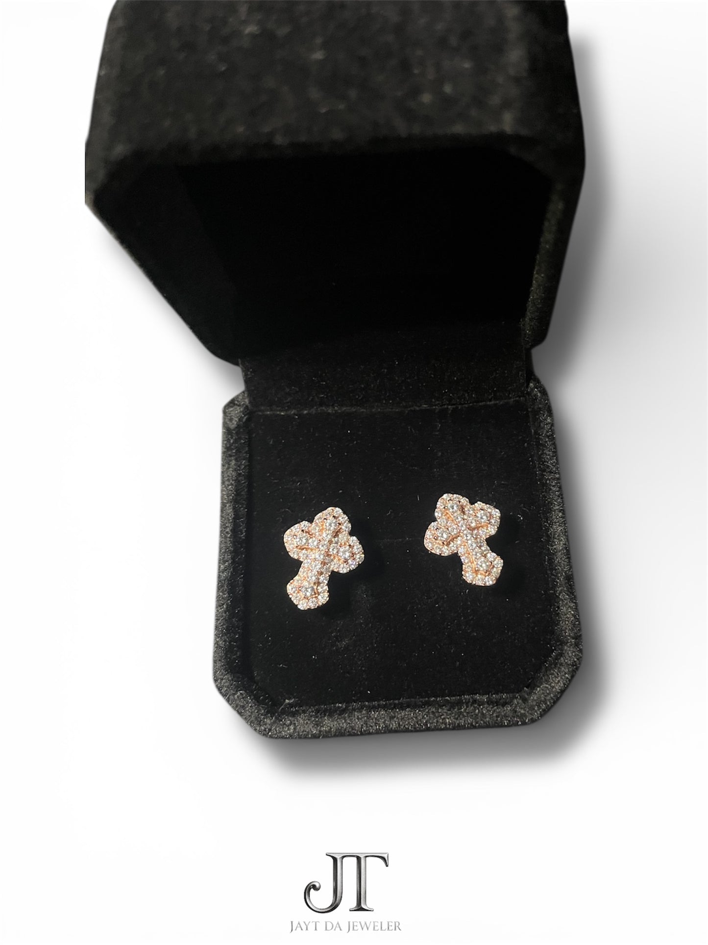 CH Cross Moissanite Earrings