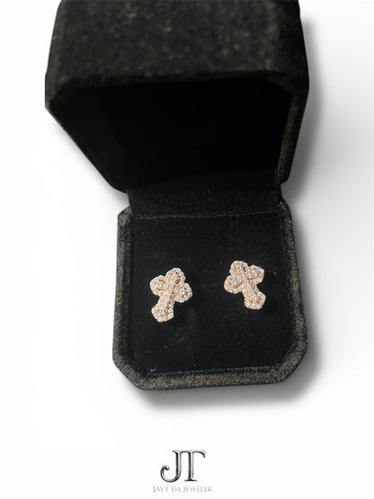 CH Cross Moissanite Earrings