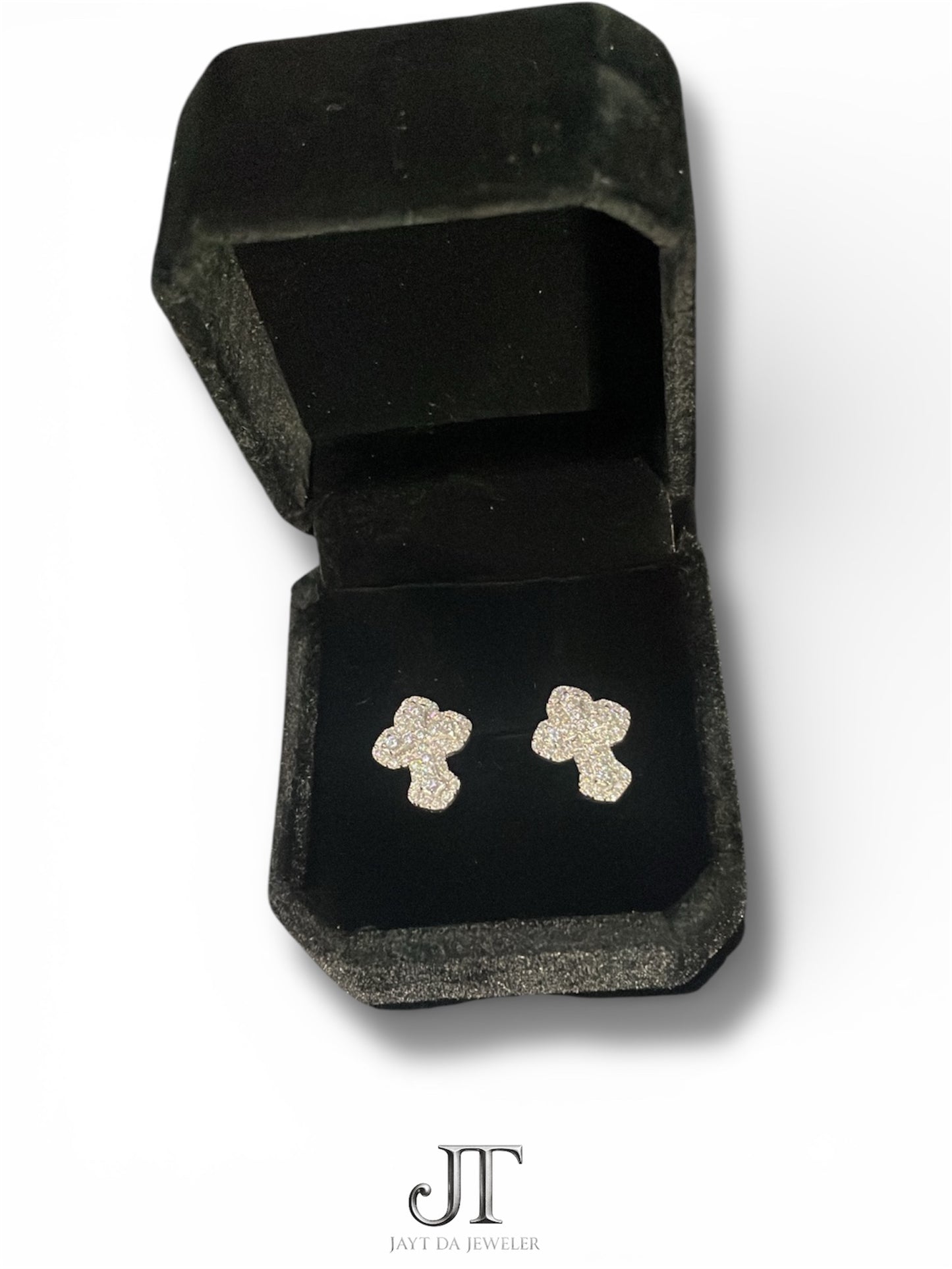 CH Cross Moissanite Earrings
