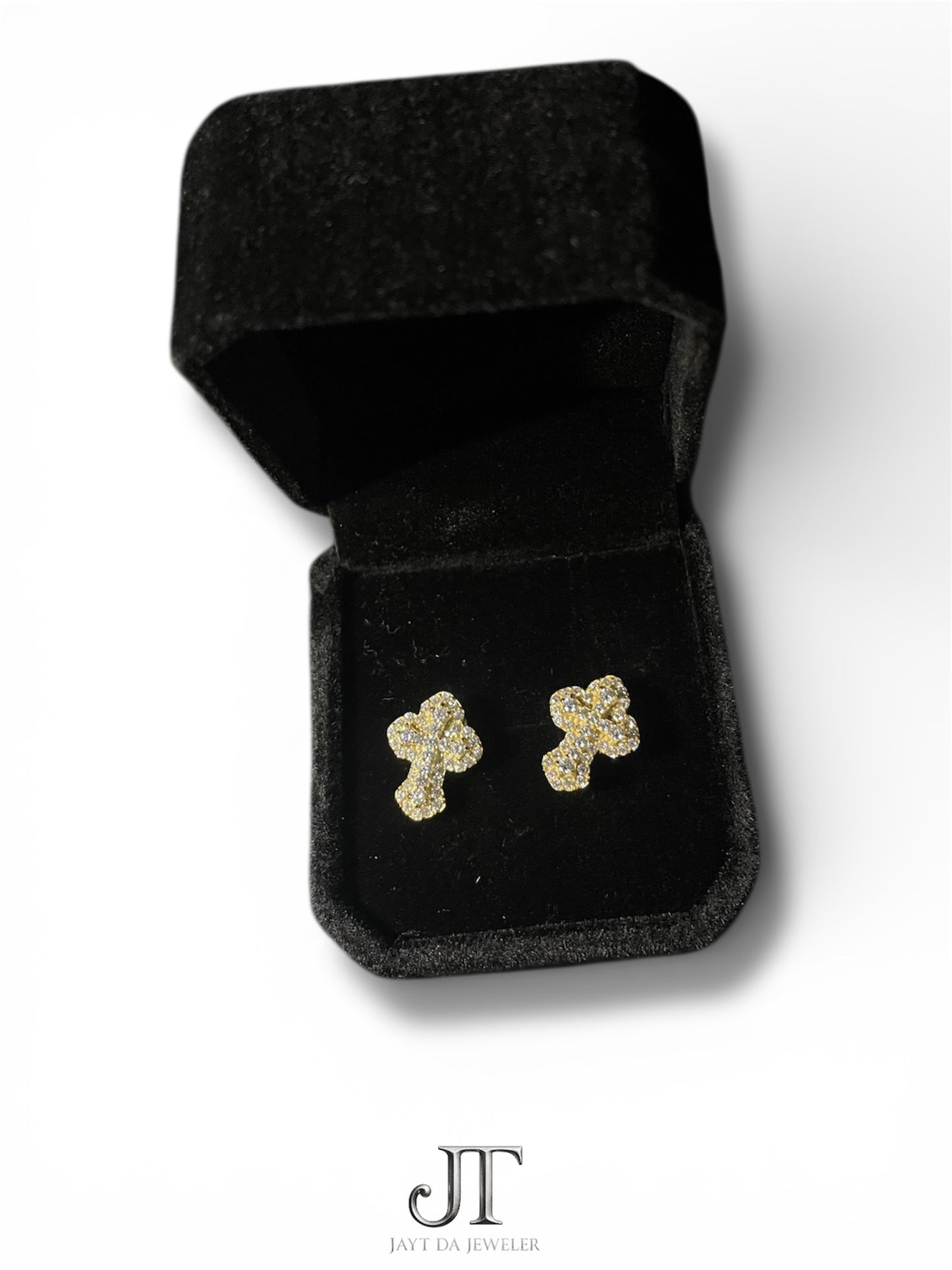 CH Cross Moissanite Earrings