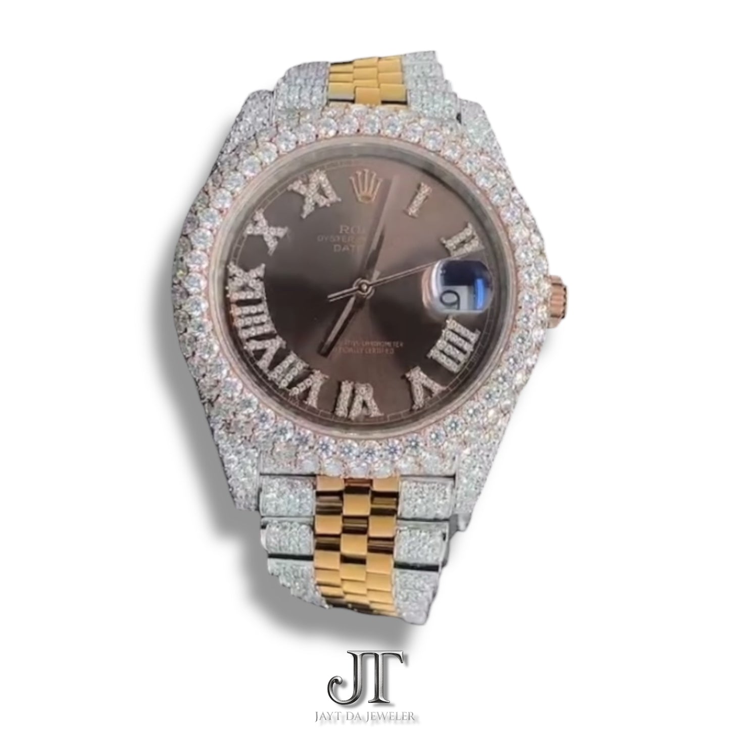 RX Chocolate Dial Moissanite Watch