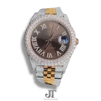 RX Chocolate Dial Moissanite Watch