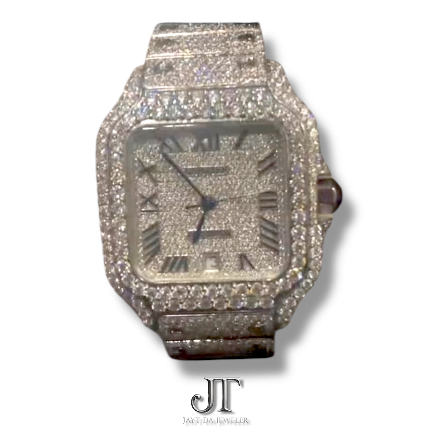CS White Moissanite Watch