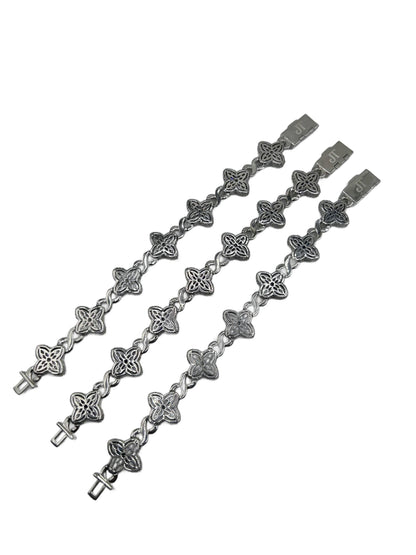 19mm Marquise Cut Infinity Link Bracelet .925 Silver