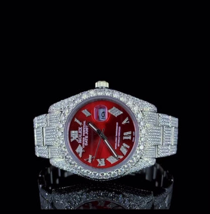 RX Red Dial Moissanite Watch