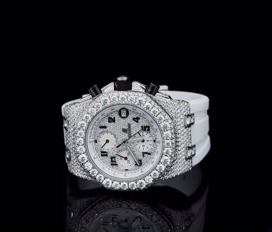 42mm Audemars Piguet White Silicon Band