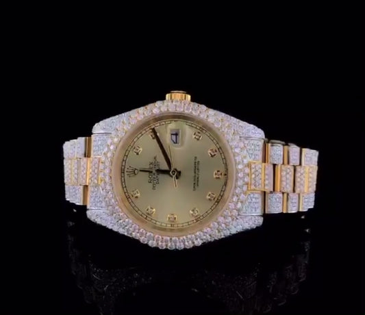 Yellow Dial Two Tone Yellow & White Rolex